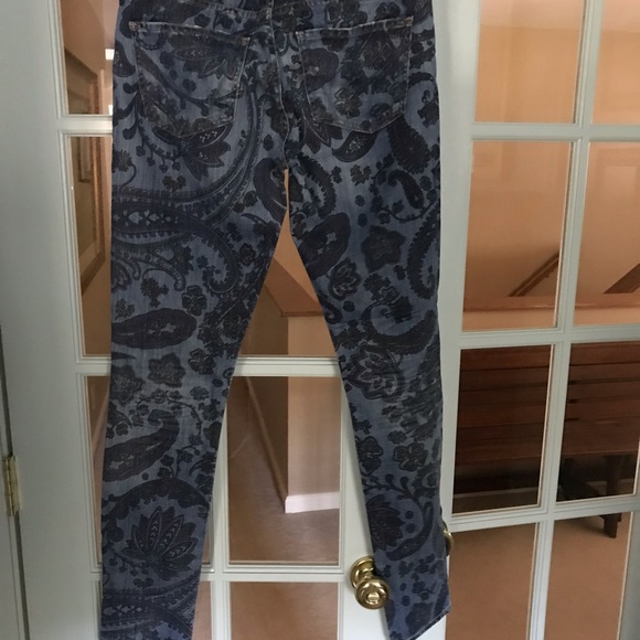 Citizens of Humanity Avedon Paisley Jeans Size 27 skinny low rise - Picture 3 of 8